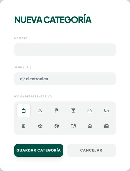 Formulario de nueva categoría
