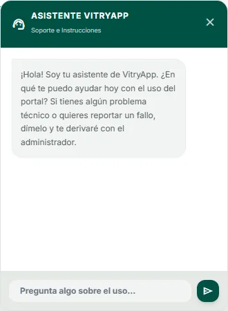 Ventana de soporte IA